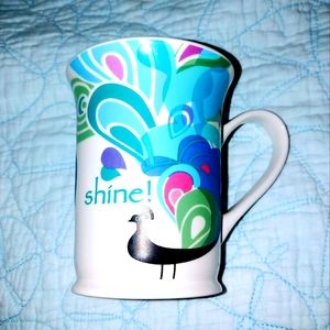 Gently Used Open Road Brands Coffee/Tea Mug/Cup Peacock Shine